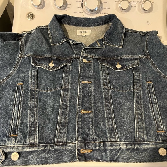 Agolde Trucker Denim Jacket - L - Picture 8 of 9